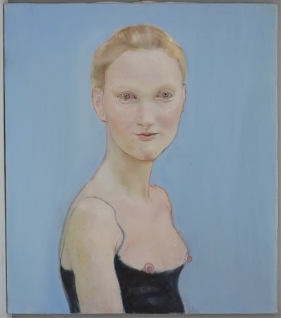 Federico Lombardo (Castellammare Di Stabia 1970) "Delfina" 1999, olio su tela...