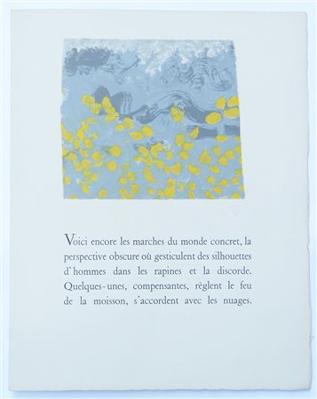 René Char - Georges Braque "Lettera amorosa" primo quartino sciolto del...