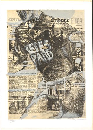 Titina Maselli (Roma 1924 - 2005) "Herald Tribune" 1977, serigrafa a colori...