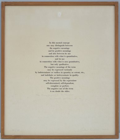 Giulio Paolini (Genova 1940) "The Encyclopedia Britannica (Fourteenth...