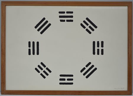Vincenzo Agnetti (Milano 1926 - 1981) "I Ching" serigrafia - prova d'artista...