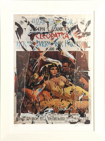 Mimmo Rotella (Catanzaro 1918 - Milano 2006) "Cleopatra" litografia (cm...