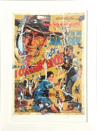 Mimmo Rotella (Catanzaro 1918 - Milano 2006) "I Comanceros" litografia -...