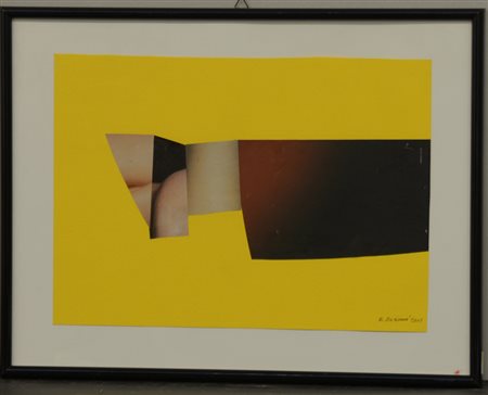 Renato Barisani (Napoli 1918 - Napoli 2011) "Senza titolo" 2001, collage su...