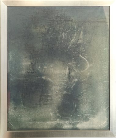 Mario Bionda (Torino 1913 - Penango 1985) "Senza titolo" 1963, tecnica mista...