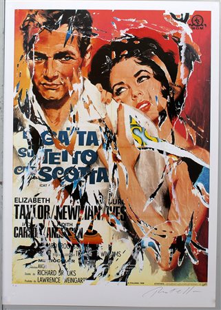 Mimmo Rotella (Catanzaro 1918 - Milano 2006) "La gatta sul tetto che scotta"...
