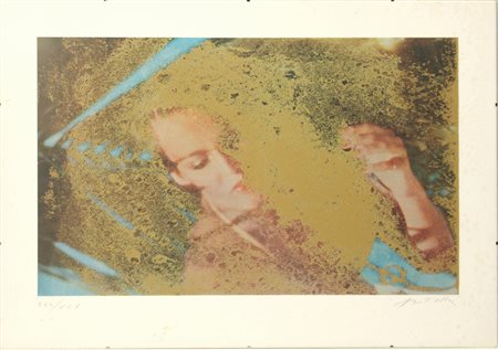 Mimmo Rotella (Catanzaro 1918 - Milano 2006) "Senza titolo" litografia a...