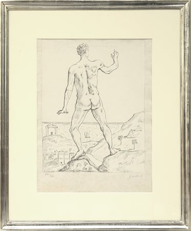 Giorgio De Chirico (Volos 1888 - Roma 1978) "Hercole" 1973, litografia...