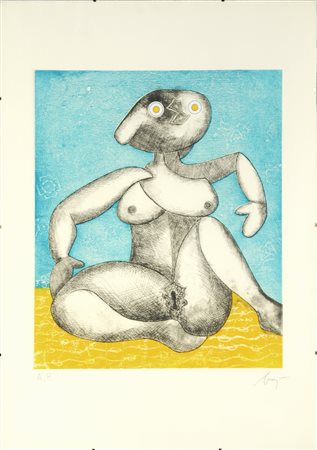 Enrico Baj (Milano 1924 - Vergiate 2003) "The Great European Nude" 1970,...