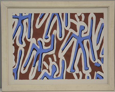 Sergio Fermariello (Napoli 1961) "Senza titolo" 1994 tecnica mista su carta...