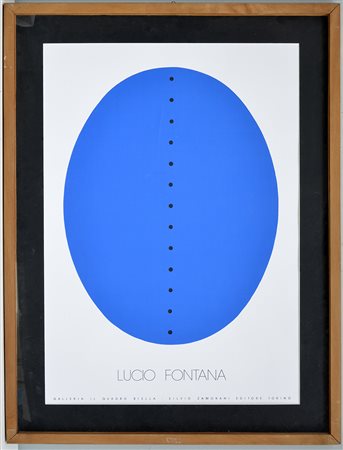 Manifesto serigrafico realizzato per la Galleria Il Quadro, Biella con...