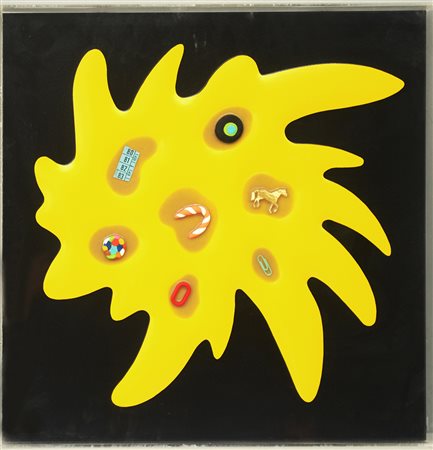 Renzo Nucara (Crema 1955) "Bang 10 (-37)", 2011 legno, carta, colore...