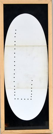 Poster/pieghevole (aperto cm 63x23) edito dalla Galleria Marlborough di Roma...