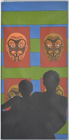 Maurizio Canavacciuolo (Napoli 1954) "Variazioni amorose"acrilici su tela (cm...