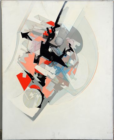 Edoardo Franceschini (Catania 1928 - 2006) "Senza titolo" 1968, olio e...