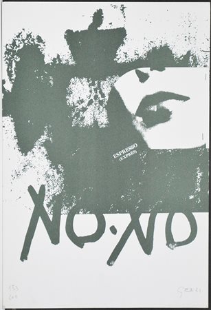 Franco Gelli (Parabita 1930) "Senza titolo" 1981, multiplo a stampa (cm...