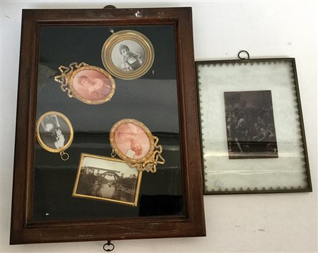 Lotto di sei fotografie sciolte montate in cornice . -EN Lotto di sei...