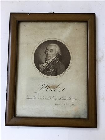 Giovanni Boggi "Ritratto di Melzi 1802" incisione (cm 25x18) In cornice...
