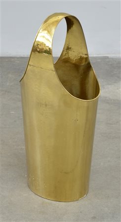 Porta ombrelli in ottone con manico sagomato