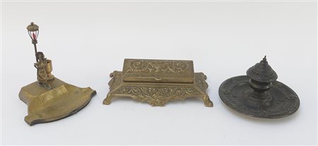 Lotto composto da tre calamai diversi (difetti)