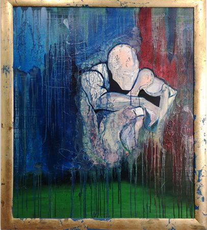 MASSIMO BRAMANDI Thinking Hero, 2010/2011 olio su tela e materiali plastici...