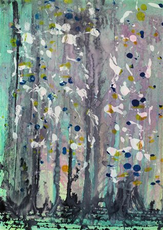 MASSIMO SOLDI Non bosco, 2018 Tecnica mista inchiostro e acrilico su...