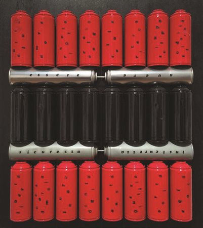 CLAUDIO ASCENZI Essere e avere Tecnica mista su tela cm 75x70