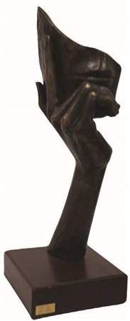 LUCIO OLIVERI Silenzio, 2008 fusione in bronzo a cera persa cm 44x14x17