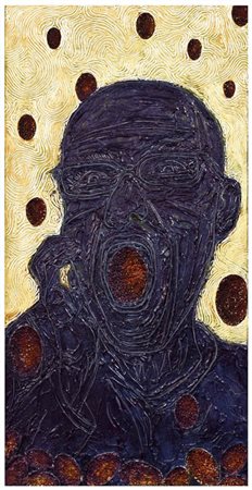 BARBARA LEGNAZZI NUMERO 59 ovvero Uova come se piovesse Tecnica mista su tela...