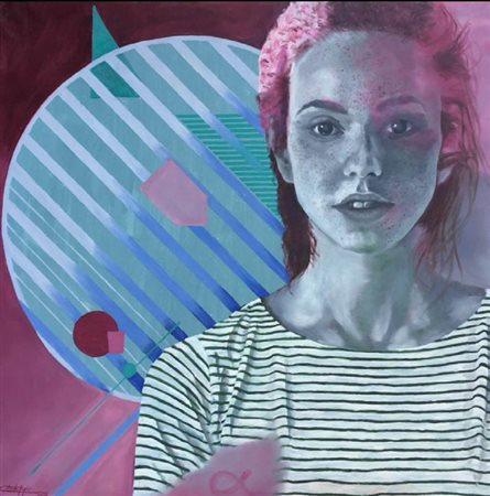 SERGIO COLOMBO Quando il fiore della vita si affaccia all’universo, 2018 olio...