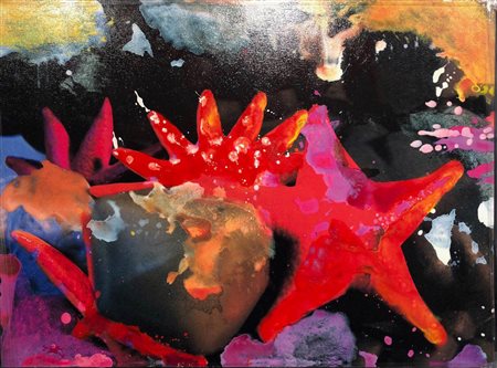 FLAVIA MANTOVAN Il Messia Tecnica mista su tela cm 70x100