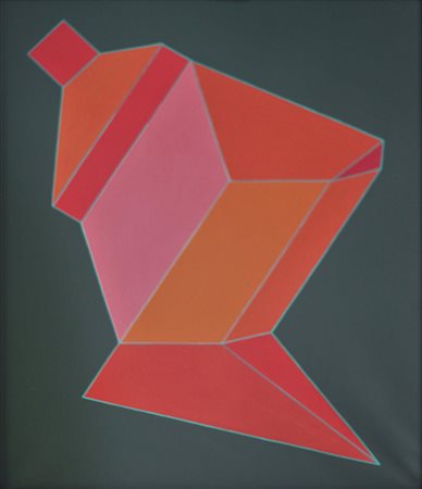 PERILLI ACHILLE (ROMA 1927), Un pieno di cuore, Tecnica mista su tela Anno...