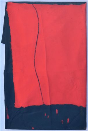 BERLINGERI CESARE (CITTANOVA 1948), Senza titolo, Olio e pigmento su tela...