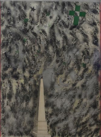 ANGELI FRANCO (ROMA 1935 ROMA 1988), Senza titolo, Smalto e Tecnica mista su...