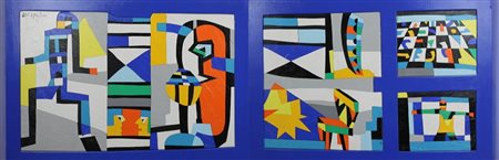 NESPOLO UGO (MOSSO 1941), Ex libris modern design, Acrilici su legno...