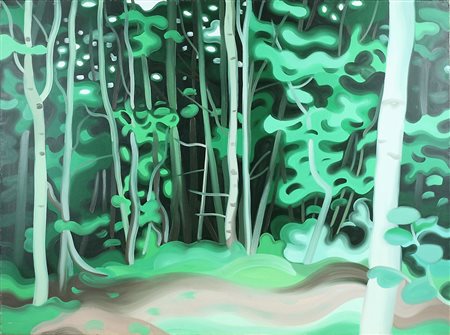 SILVA MIKE (1970), Landscape 17, Olio su tela Anno 2002 Dim. 72x97,5...