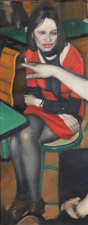 GALLIANO DANIELE (PINEROLO 1961), Senza titolo, Olio su tela Anno 1995 Dim....