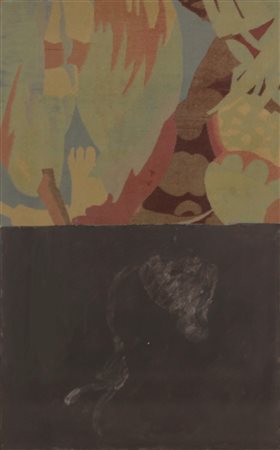 BROWN JAMES (LOS ANGELES 1951), Senza titolo, Tecnica mista e collage su...