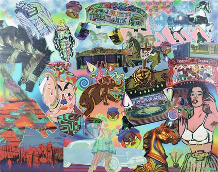 GARTEL LAURENCE (NEW YORK 1956), Scene from a domestic circus, Stampa su tela...