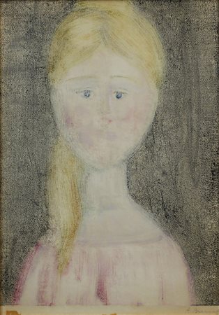 BUENO ANTONIO (BERLINO 1918 FIESOLE 1984), Senza titolo, olio su carta Anni...