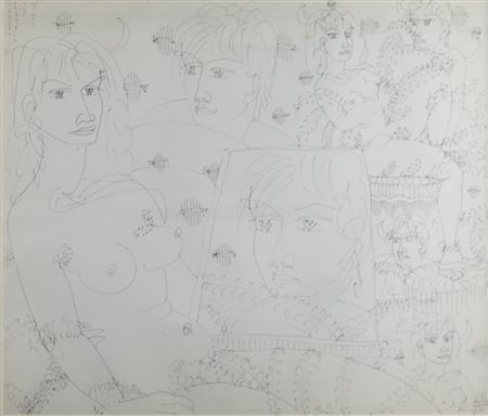 ZANCANARO TONO (PADOVA 1906 PADOVA 1995), Selindus, China su carta Dim. 60x70...