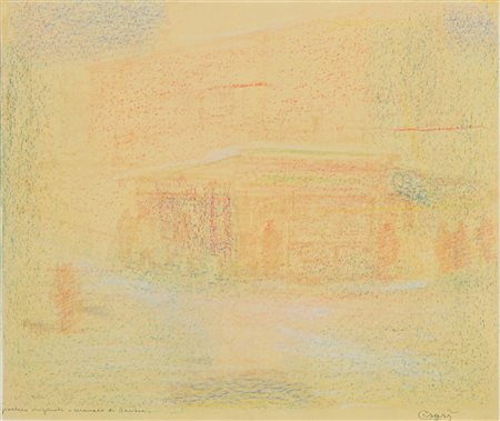 CISARI GIULIO (COMO 1892 MILANO 1979), Monaco di Baviera, Pastello su...