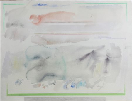 GUARNERI RICCARDO (FIRENZE 1933), Raddoppio, Acquarello su carta Dim. 56x77...