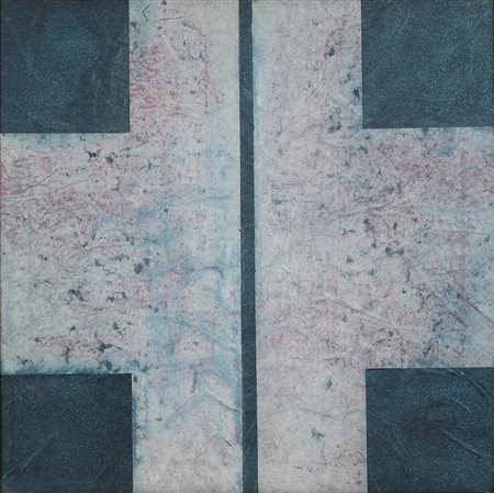 GELMI ANNAMARIA (TRENTO), Senza titolo, Tecnica mista e collage su tela Anno...