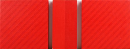 POPE (PORTOGRUARO 1942), Trittico rosso, Tecnica mista su tela su tavola Anno...