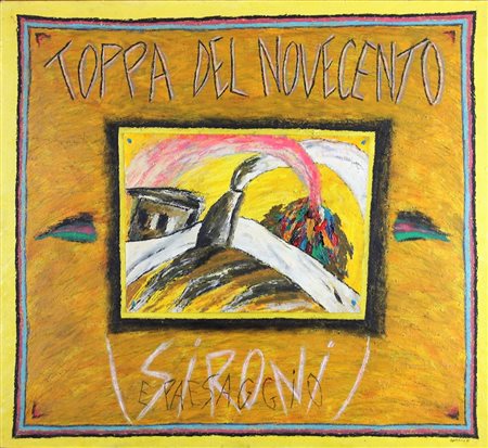 DONZELLI BRUNO (NAPOLI 1941), Toppa del novecento, Olio e tecnica mista su...