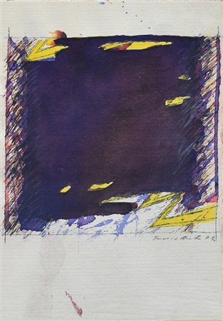 MARTINI SANDRO (LIVORNO 1941), Senza titolo, Tecnica mista e acquerello su...