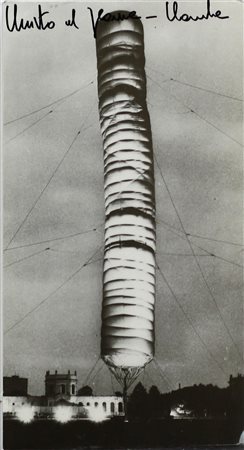 CHRISTO (Gabrovo 1935), Senza titolo, Cartolina autografa Dim.16x11,5 Opera...