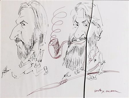 MARRA MAX (PAOLA 1950), Senza titolo, Inchiostro su carta Dim. 15x19,5...