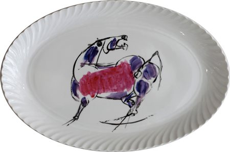 FABBRI AGENORE (QUARRATA 1911 SAVONA 1998), Senza titolo, Piatto in ceramica...